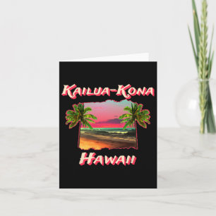 Cartão Praias De Kailua-Kona Havaí