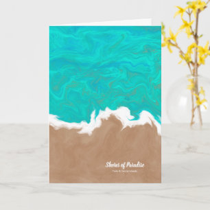 Cartão Praias Personalizadas da Cidade Praiana do Paraíso
