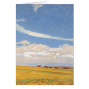 Cartão Prairie Após Tempestade por Maynard Dixon, Vintage