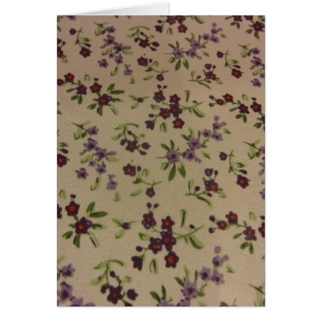 Cartão Prairie Calico Flowers (Frente)