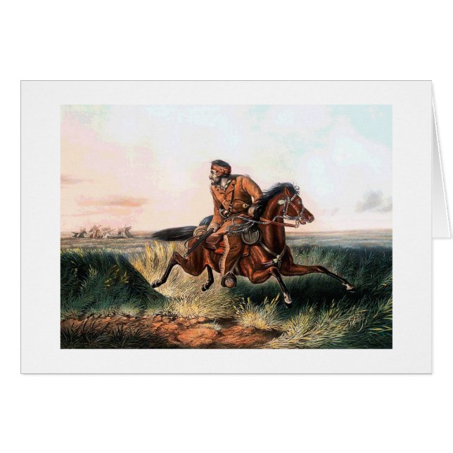 Cartão Prairie Hunter (Frente Horizontal)