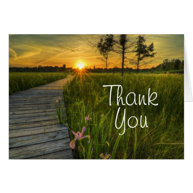 Cartão Prairie Sunset (Frente Horizontal)