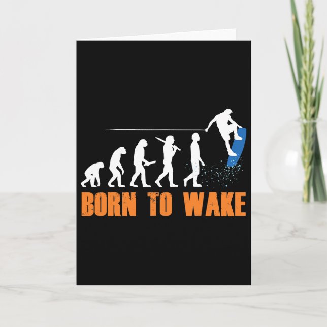 Cartão Prancha de wakeboard Wakeboarder Wakeboarding Free (Frente)