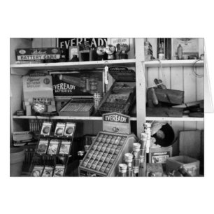 Cartão Prateleiras de armazenamento Vintage