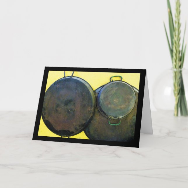Cartão Pratos de Paella Pendurados (Frente)