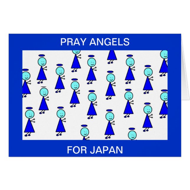 CARTÃO PRAY ANGELS PARA O JAPÃO (Frente Horizontal)