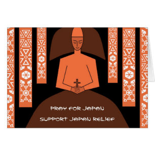 CARTÃO PRAY FOR JAPAN SUPPORT JAPAN ALIVIO
