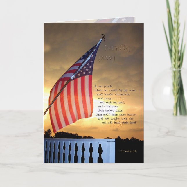 Cartão Pray humilde (Frente)