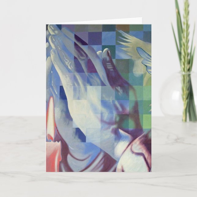 Cartão Praying das mãos (Frente)