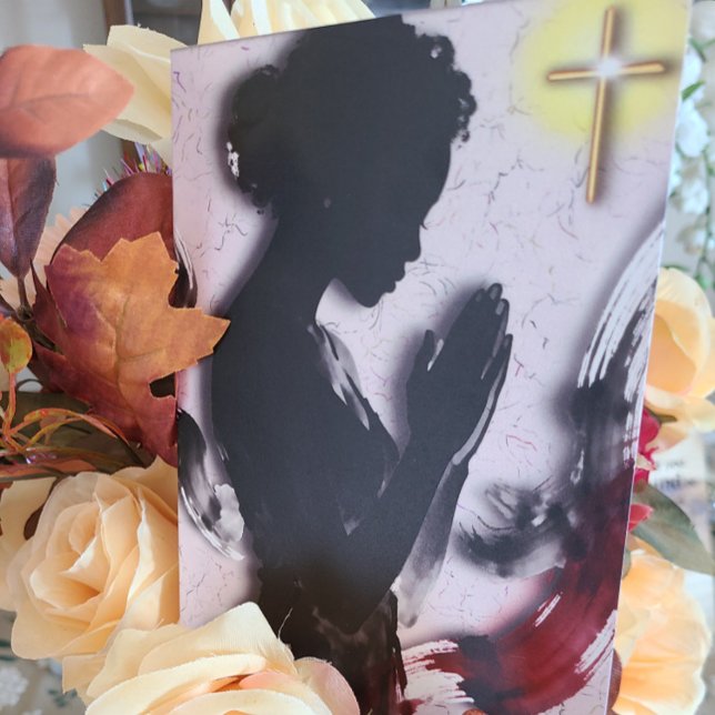 Cartão Praying For You Encouragement (Criador carregado)