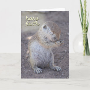 Cartão Praying Squirrel Card