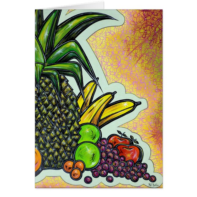 Cartão Prazer da fruta (Frente)