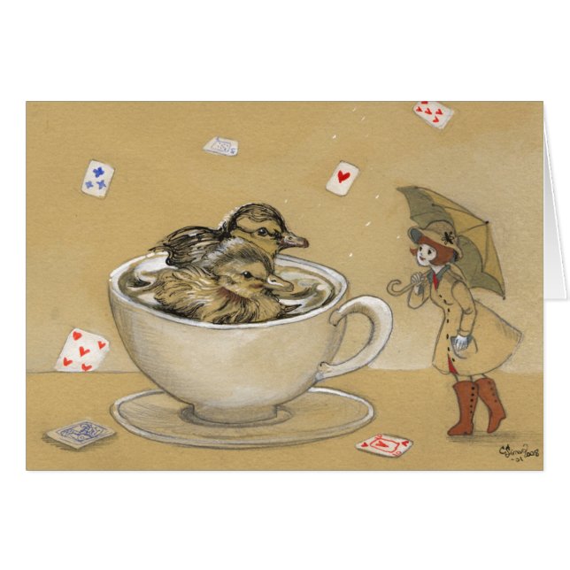 Cartão Prazer de Duckie (Frente horizontal)