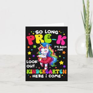 Cartão Pré-k Graduação 2025 Jardim de Infância Aqui Eu Ve
