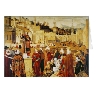 Cartão Preaching de St Stephen