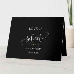 Cartão Precioso presente de casamento elegante e simples