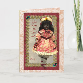 Cartão Precious African Doll Holiday Card