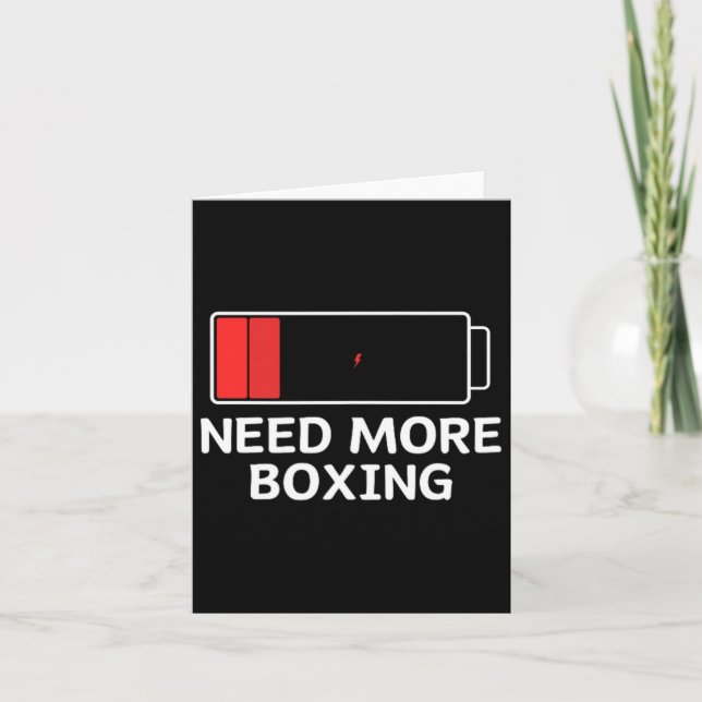 Cartão Precisa de mais boxing (Frente)