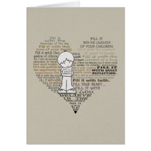 Cartão Preencha seu Coração-Tan