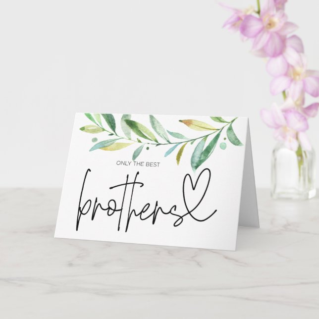 Cartão Pregnancy Reveal Brother Uncle to Be I'm Pregnant  (Orquídea)