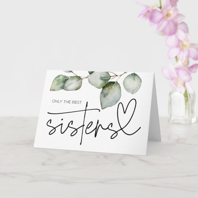 Cartão Pregnancy Reveal Sister Aunt to Be I'm Pregnant (Orquídea)