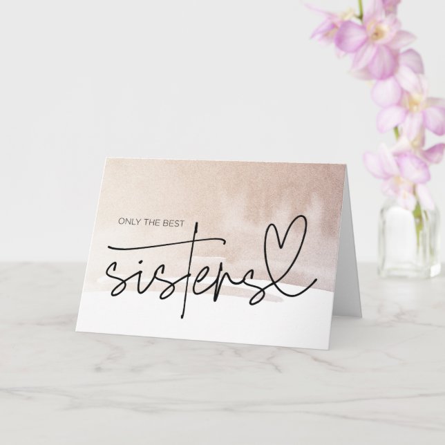 Cartão Pregnancy Reveal Sister Aunt to Be I'm Pregnant Ca (Orquídea)