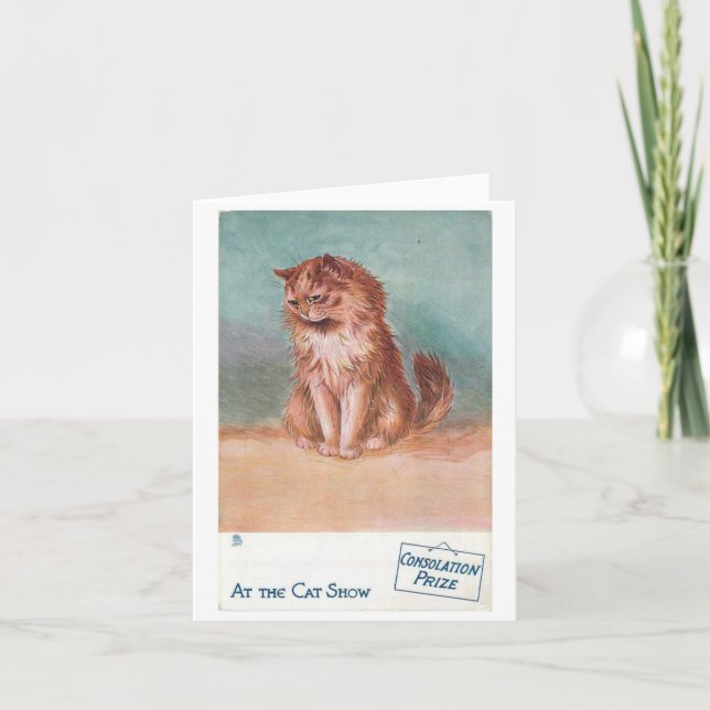 Cartão Prêmio de Consolamento @ The Cat Show de Louis Wai (Frente)