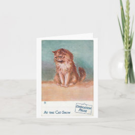 Cartão Prêmio de Consolamento @ The Cat Show de Louis Wai