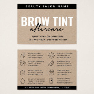 Cartão Premium Kraft Eco Eyebrow Tint