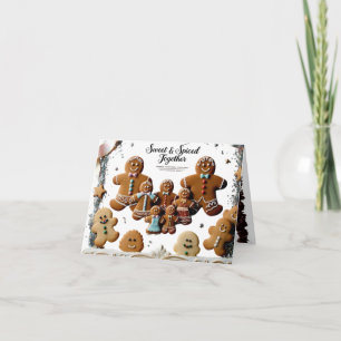 Cartão Premium Luxo Família de Pão de Mel Especiado & Doc