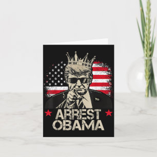 Cartão Prender Obama Trump Prender Obama T-shirt.png