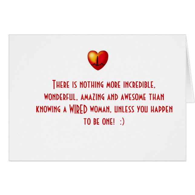 Cartão PRENDIDO e impressionante! (Frente Horizontal)