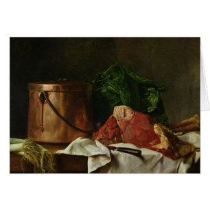 Cartão Preparações para um guisado