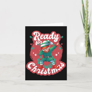 Cartão Preparado Para O Natal Elf Xmas Santa Claus Snow A