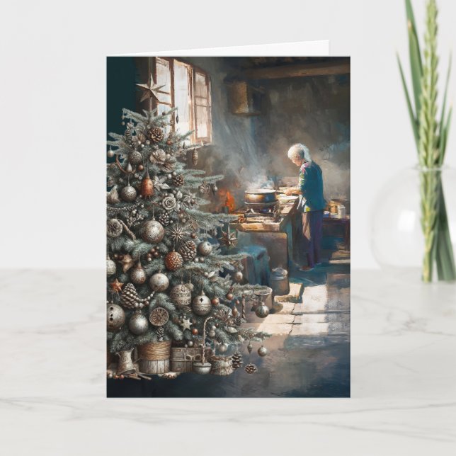 CARTÃO PREPARANDO PARA O JANTAR DE NATAL (Frente)