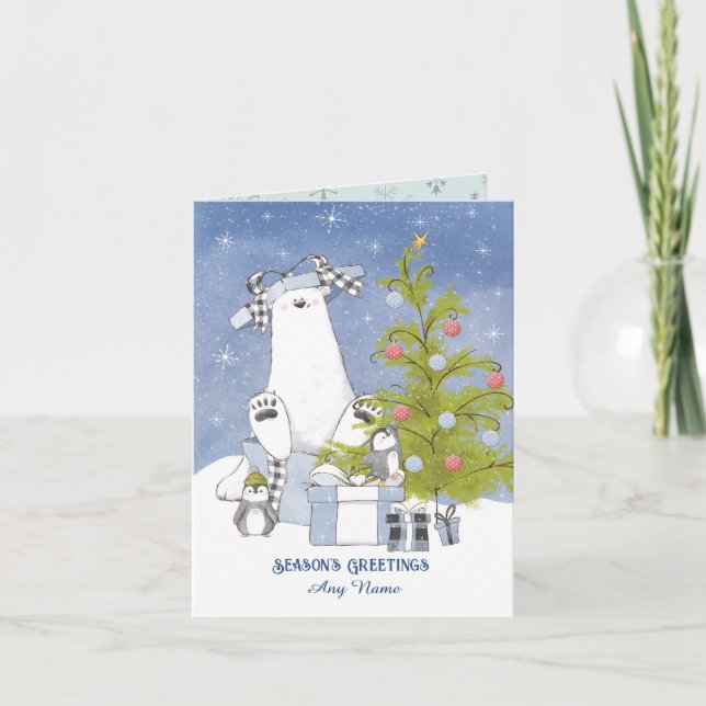 Cartão Preparando-Se Para O Natal (Frente)