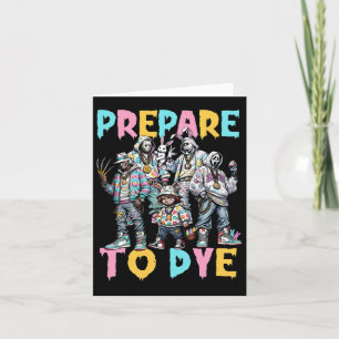 Cartão Prepare-Se Para Groovy Dye Engraçado Páscoa Coelhi