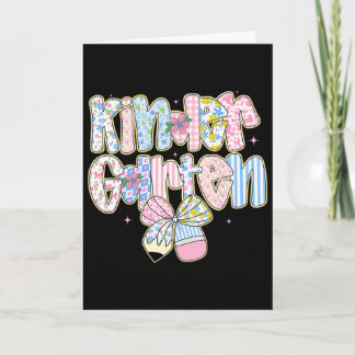 Cartão Preppy Ck To School Floral Kindergarten Coquette G