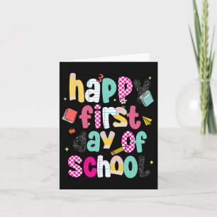 Cartão Preppy Happy First Day School