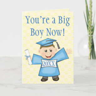 Cartão Preschool / Kindergarten Boy Graduation Card