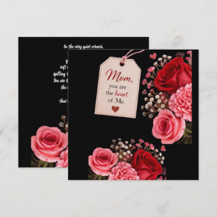 CARTÃO PRESENÇA DE AMOR PARA O DIA DAS MÃES 