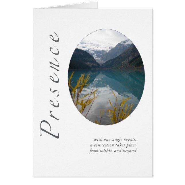 Cartão Presença Lake Louise (Frente)