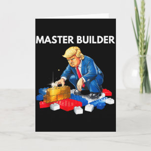 Cartão Presente Blocos de Construção Construtor Mestre Tr