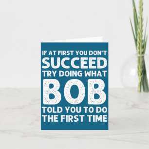 Cartão Presente Bob Nome D Aniversário Natal Engraçado