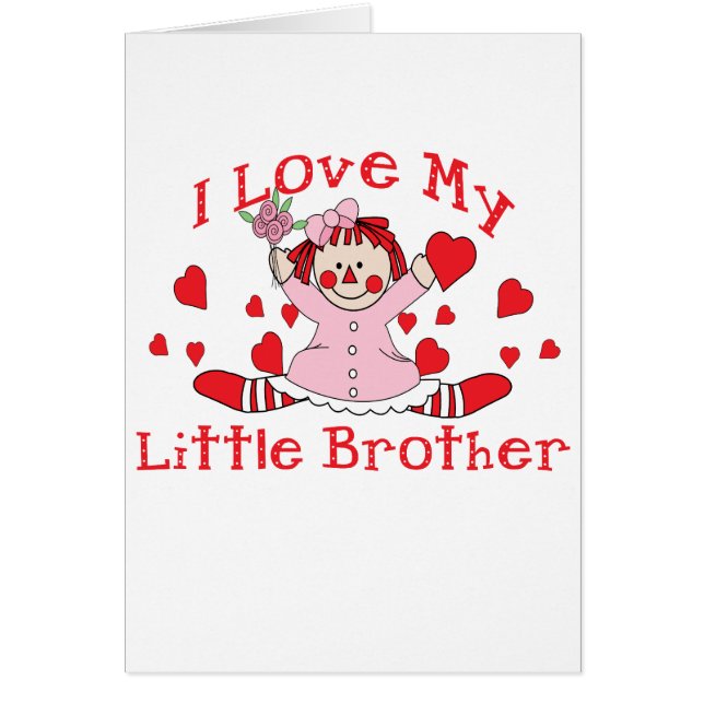 Cartão Presente bonito do irmão (Frente)