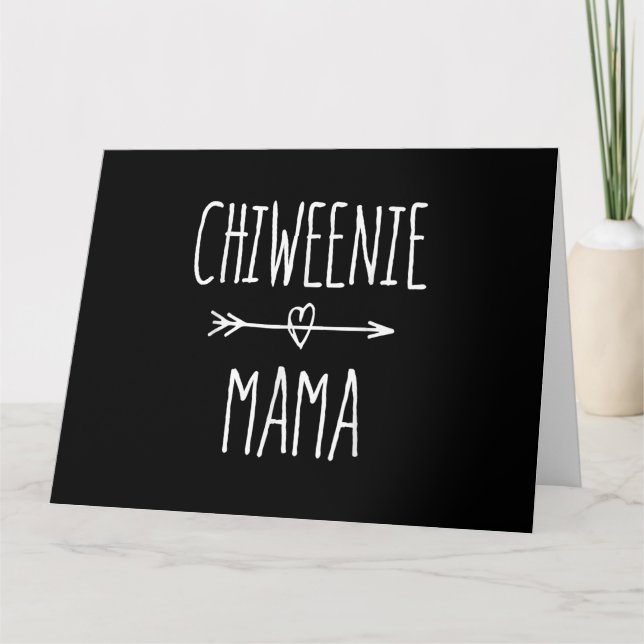 Cartão presente da mãe chiweenie (Frente)