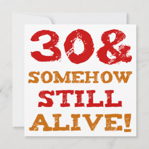 Cartão Presente da mordaça do aniversário de 30 anos