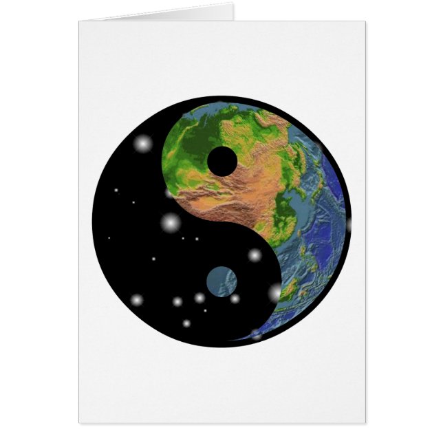Cartão Presente da terra de Yin Yang (Frente)