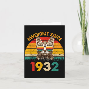 Cartão Presente de 94º aniversário para um amante de gato