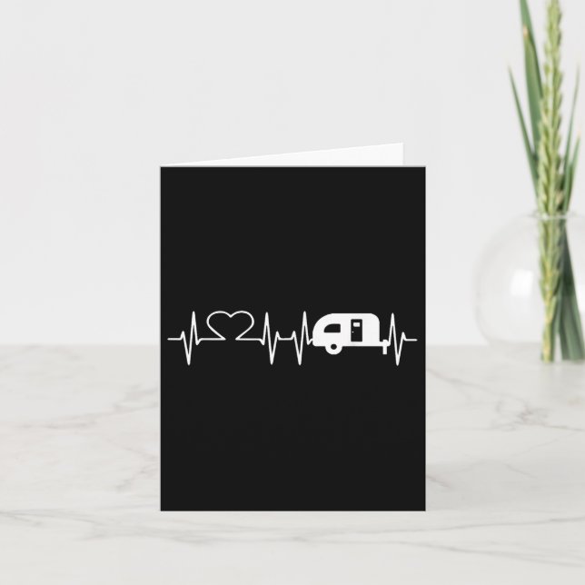 Cartão Presente de amantes de acampamento de batimentos c (Frente)